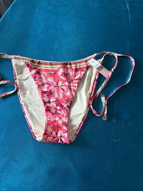 Victoria's Secret Pink Floral Tie-Side Bikini Bottom